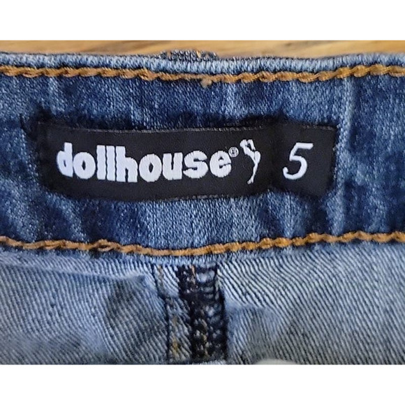 Raw Hem Denim Mini Skirt Western Y2K 90's Festival Country Rodeo Utility Size‎ 5 - Picture 2 of 8